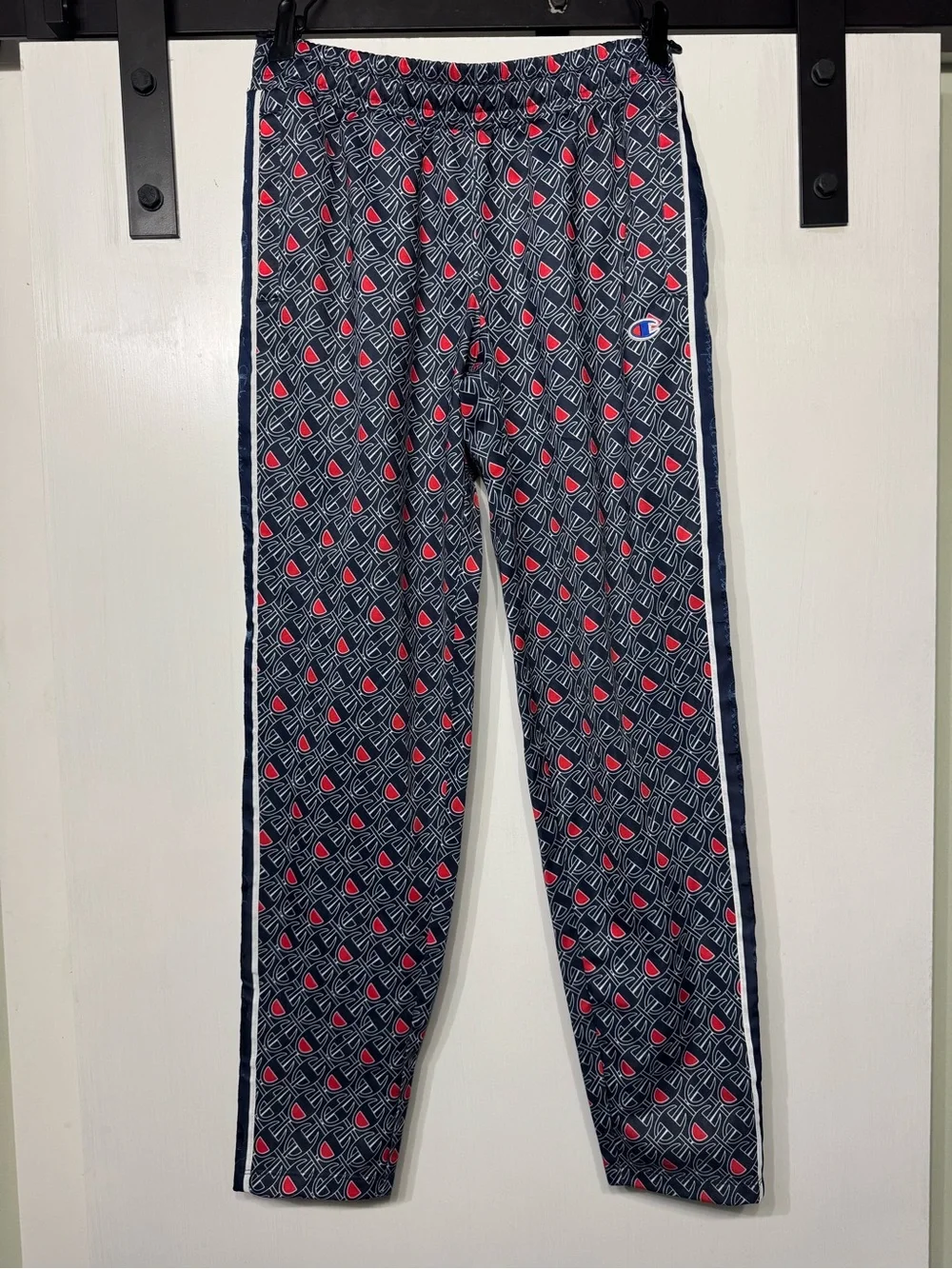 Champion Girls' Navy Logo Print Track Pants